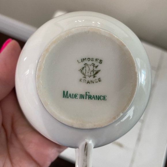 VTG LIMOGES FRANCE TEACUP AND SAUCER IN PATTERN GRR20 - Picture 8 of 12